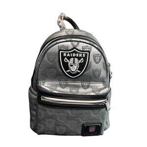 Loungefly NFL Las Vegas Raiders Logo Mini Backpack NWT